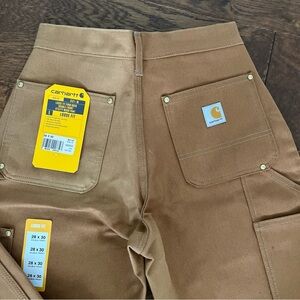 Carhartt B01 Loose Fit Firm Duck Double Front Utility Work Cargo Pants 28x30 USA